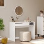 Hanah Home Mesa de maquillaje On18-W Blanca